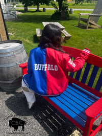BUFFALO Two Tone Varsity Bomber Jacket