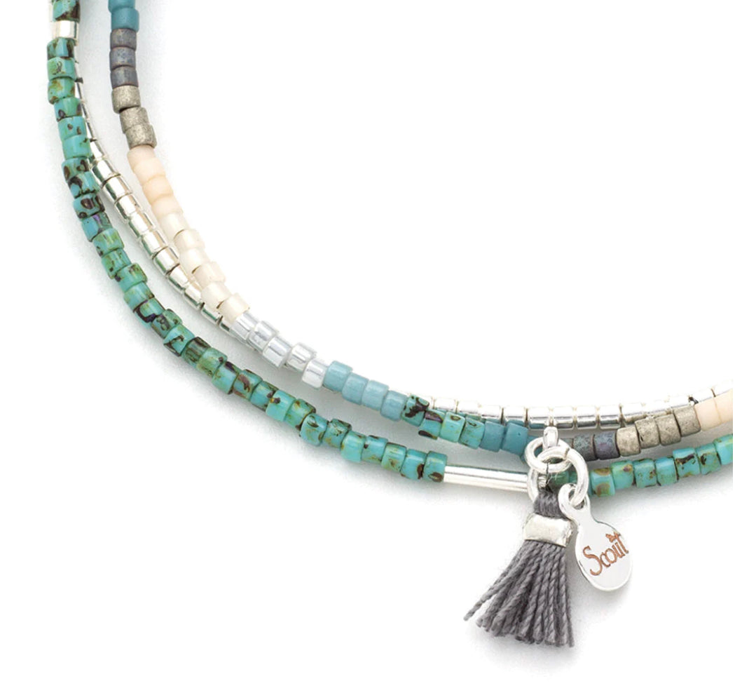 Scout Chromacolor Miyuki Bracelet Trio - Turquoise Multi/Silver