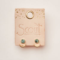 Scout Stone Moon Phase Ear Jacket - African Turquoise/Gold