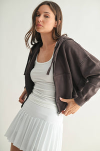 Urban Ease Mineral Wash Hoodie Jacket