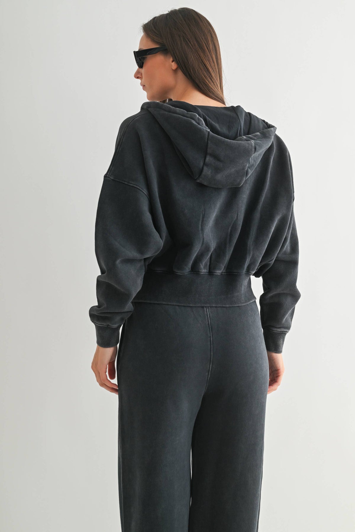 Urban Ease Mineral Wash Hoodie Jacket