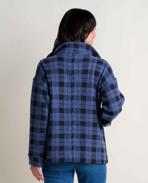 Toad & Co Women's Kennicott Car Coat - Black Plaid