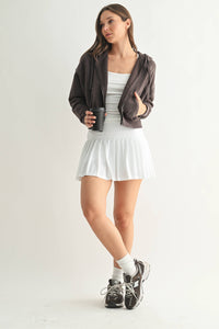 Urban Ease Mineral Wash Hoodie Jacket