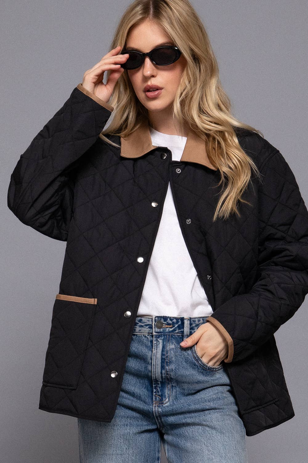 Black Puffer Barn Jacket