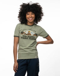 The Landmark Project Smokey Among Friends Ringer Tee