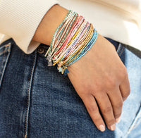 Scout Chromacolor Miyuki Bracelet Trio - Cobalt Multi/Gold