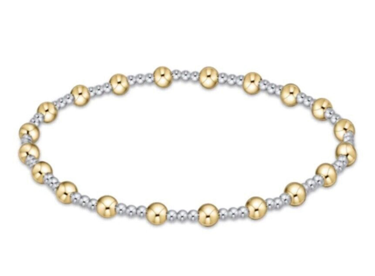 Enewton Classic Sincerity Pattern 4mm Bead Bracelet - Mixed Metal