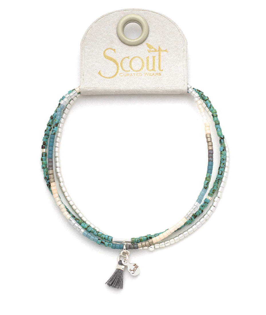 Scout Chromacolor Miyuki Bracelet Trio - Turquoise Multi/Silver