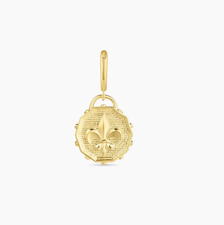 Gorjana Fleur De Lis Coin Parker Charm