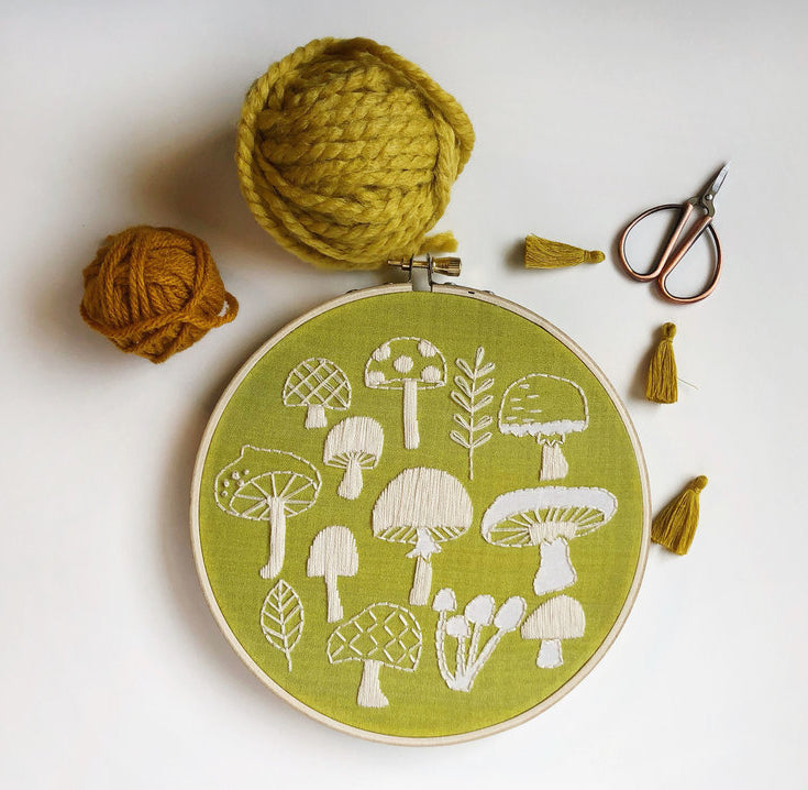 Mushrooms Embroidery Kit