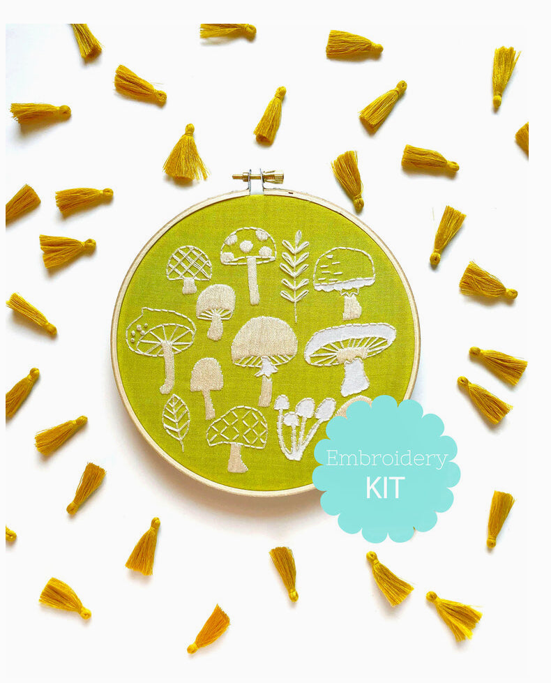 Mushrooms Embroidery Kit