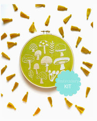 Mushrooms Embroidery Kit