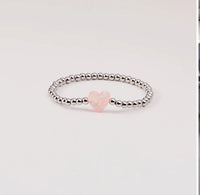 Holy Water Stretch Unconditional Love Bracelet In Silver