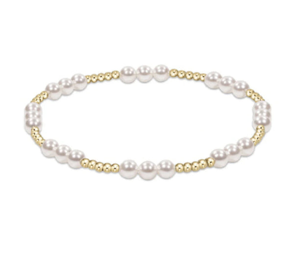 Enewton Classic Joy Pattern 4mm Bead Bracelet - Pearl