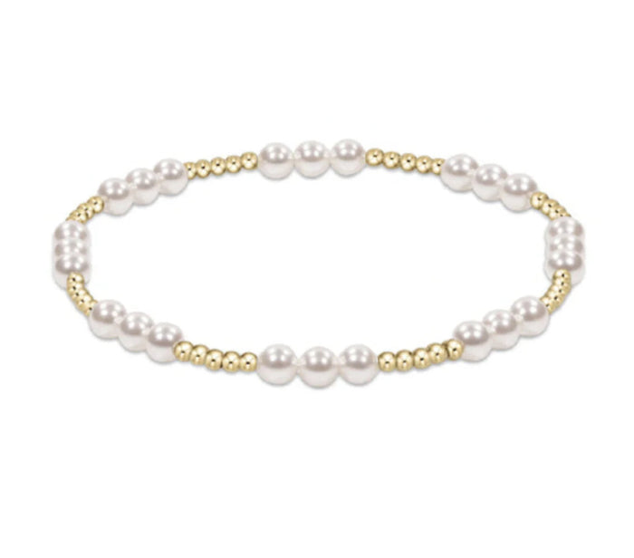 Enewton Classic Joy Pattern 4mm Bead Bracelet - Pearl
