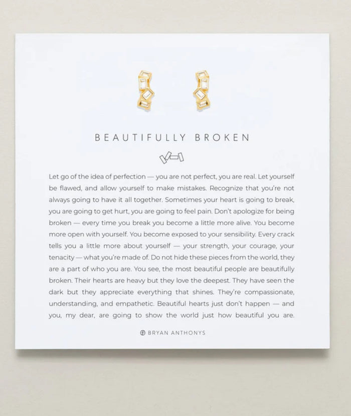 Bryan Anthonys Beautifully Broken Huggies Earrings