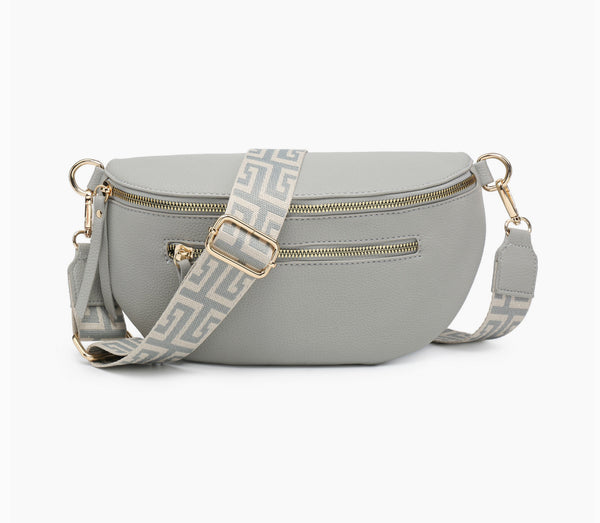 Crossbody / Hip Bag - Light Grey 