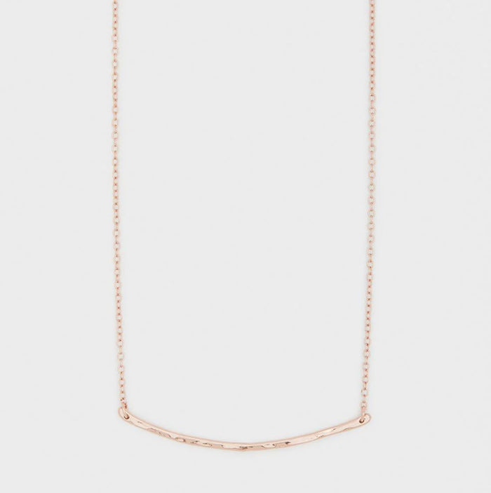 Gorjana - Taner Bar Small Necklace - Rose Gold
