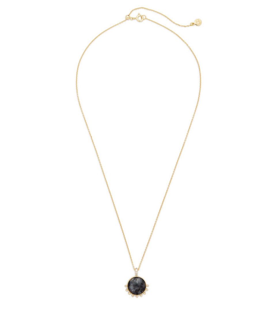 Gorjana - Eloise Gem Necklace - Black Labradorite