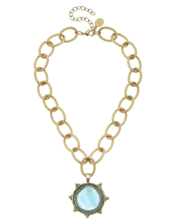 Susan Shaw Venetian Glass Coin Necklace