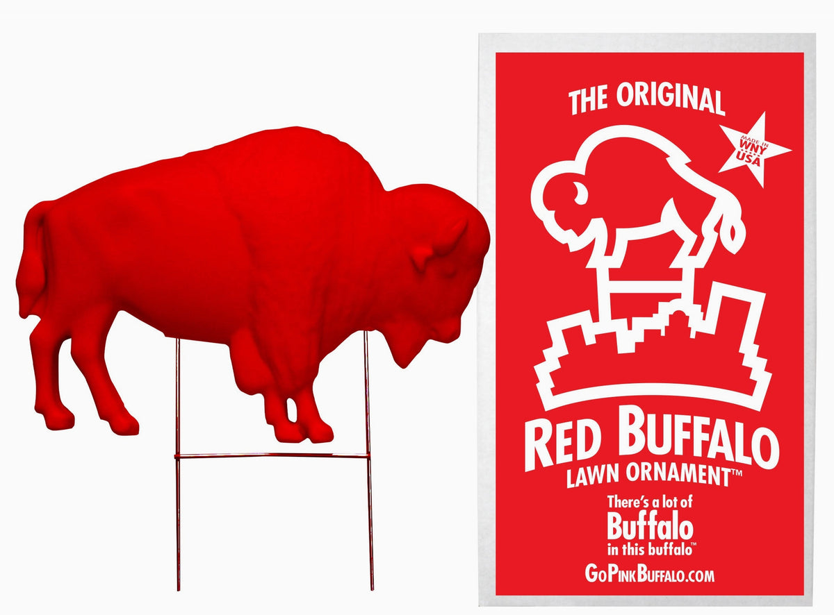 The Original Red Buffalo Lawn Ornament