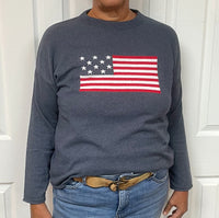 Town Pride Flag Sweater In Jeans Combo