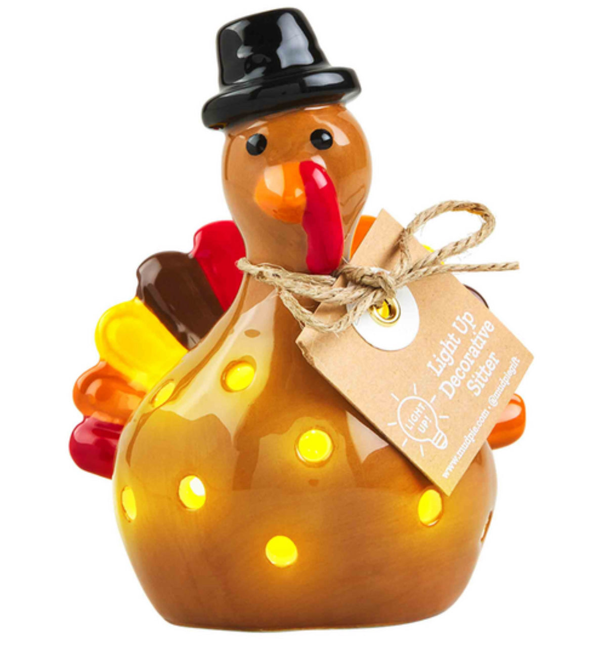 Mud Pie Light Up Turkey Sitter