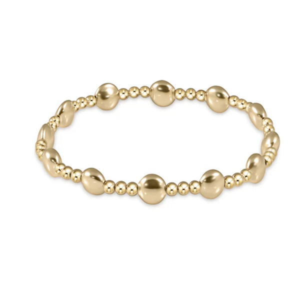 Enewton Honesty Gold Sincerity Pattern 6mm Bracelet