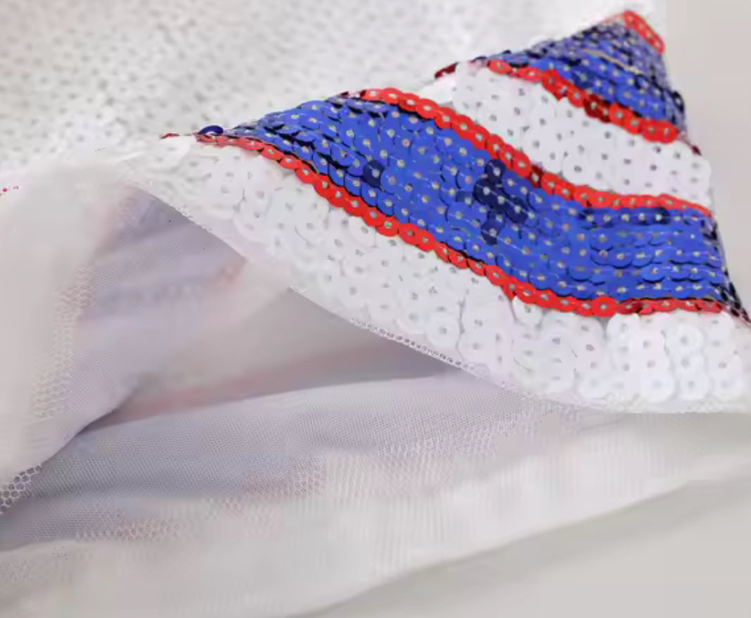 Bills Sequin Jersey Shirt / Mini Dress