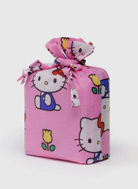 Pink bag with Hello Kitty design on a white background