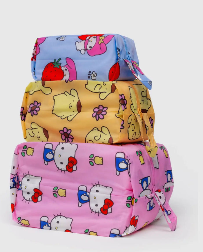Baggu 3D Zip Set - Hello Kitty & Friends Floral