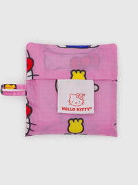 Pink pouch with Hello Kitty design on a white background