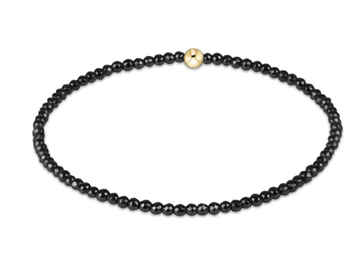 Enewton - Faceted Hematite 2mm Bead Bracelet