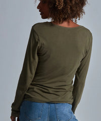 Onno Long Sleeve Bamboo T-Shirt - Cypress