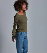 Onno Long Sleeve Bamboo T-Shirt - Cypress