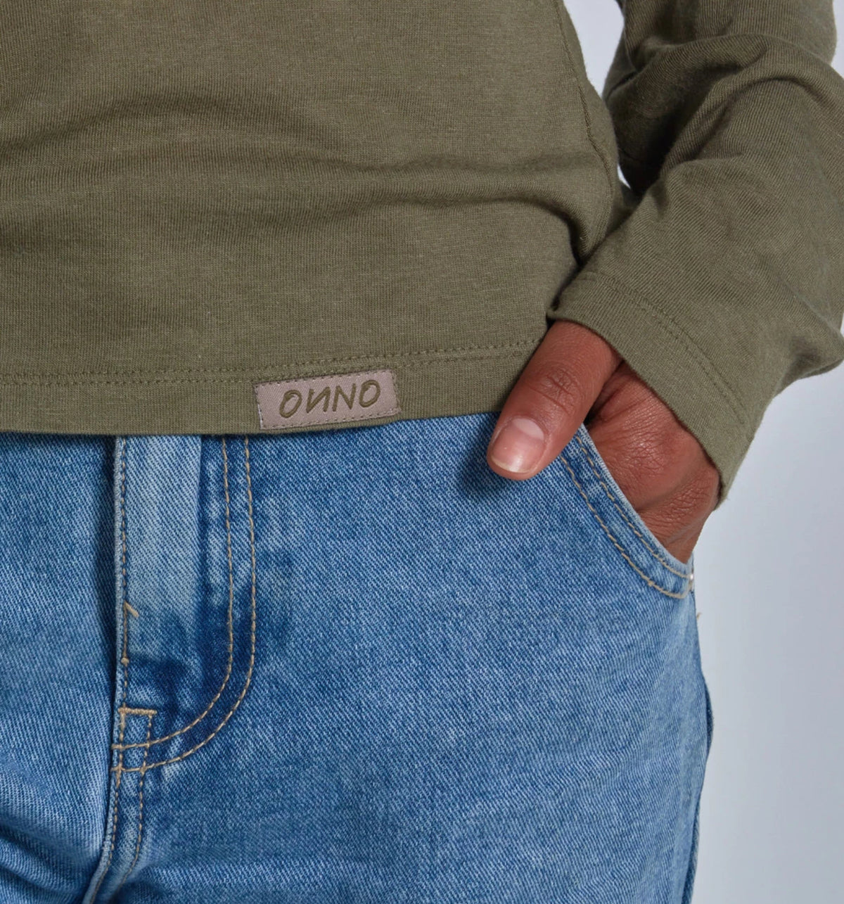 Onno Long Sleeve Bamboo T-Shirt - Cypress