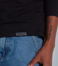 Onno Long Sleeve Bamboo T-Shirt - Black