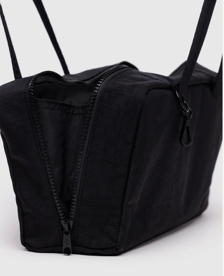 Baggu Black Nylon Bowler Bag