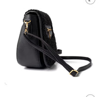 Kedzie Fireside Camden Mini Messenger Bag in Vegan Faux Shearling