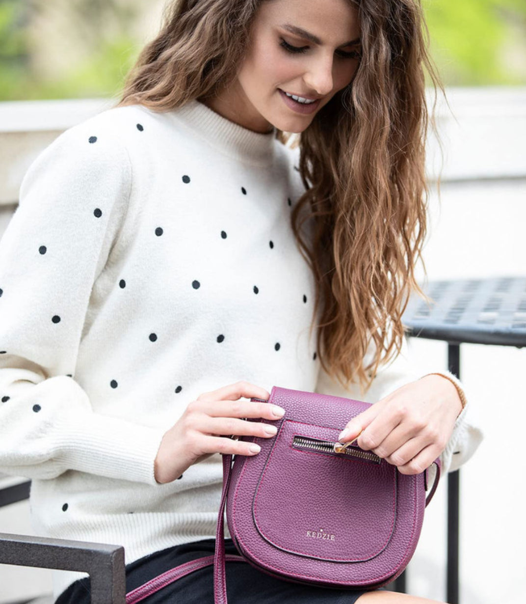 KEDZIE Camden Mini Messenger Bag in Vegan Leather