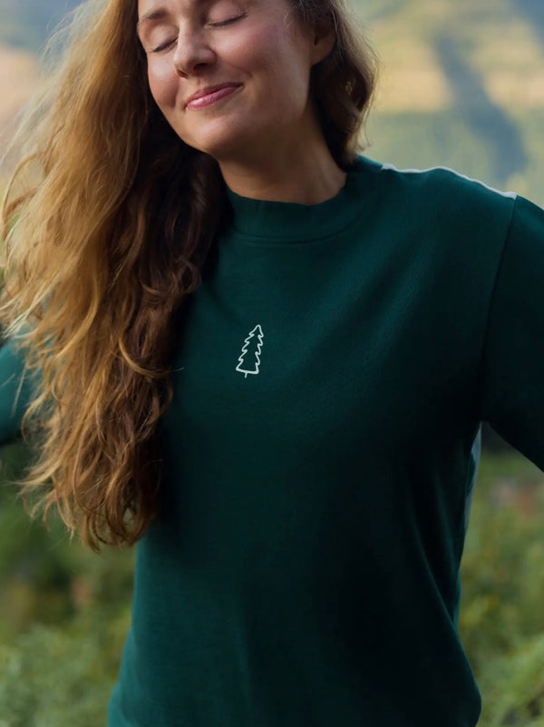 Good Earth Fading Forest Pullover Sweatshirt