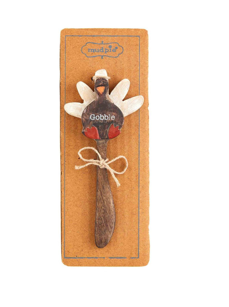 Mud Pie Fall Mango Wood Dip Spreader