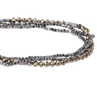 Scout Delicate Stone Wrap Bracelet / Necklace - Pyrite - Stone of Positive Energy