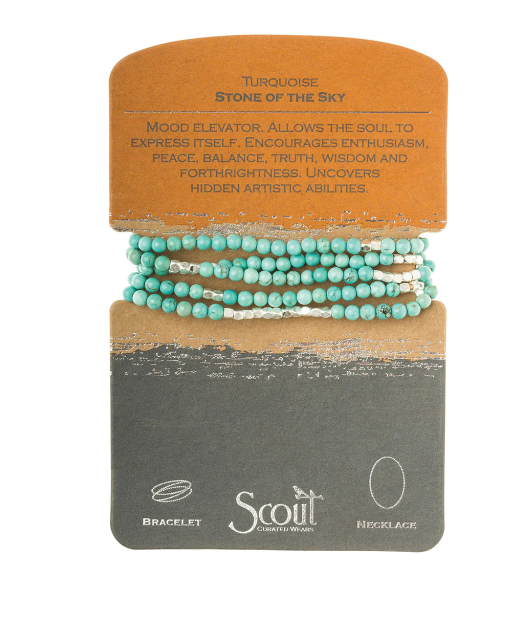 Scout Stone Wrap - Turquoise/silver - Stone of the Sky - The Boutique at Fresh