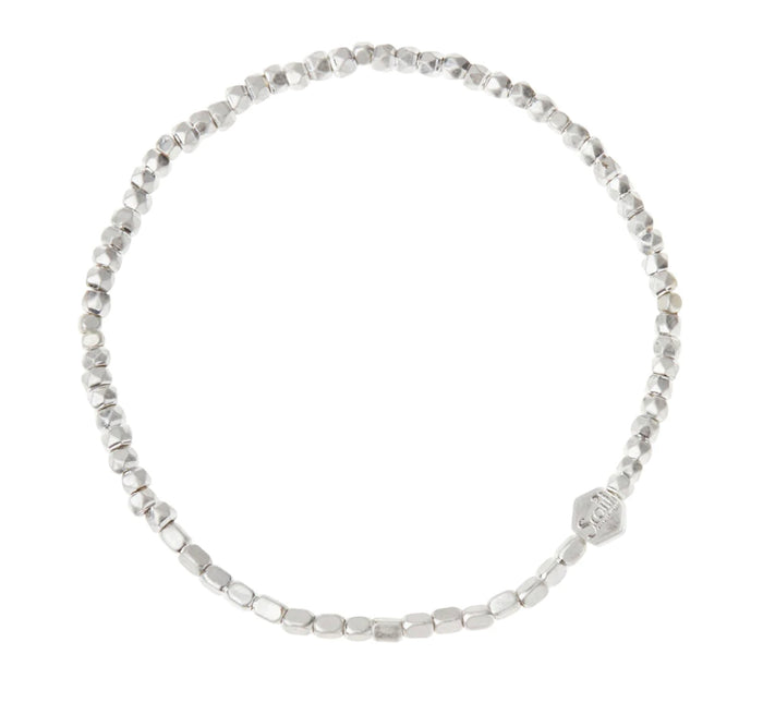 Scout Mini Metal Stacking Bracelet - Silver