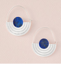 Scout Stone Orbit Earring - Lapis/Silver