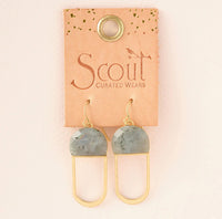 Scout Modern Stone Chandelier Earring - Labradorite/Gold