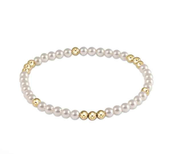 Enewton Worthy Pattern 3mm Bead Bracelet - Pearl - The Boutique at Fresh
