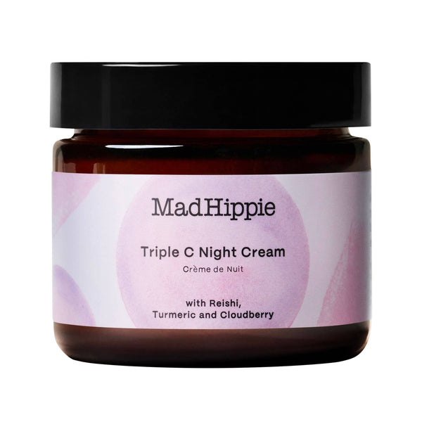 Jar of Mad Hippie Triple C Night Cream on a white background