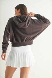 Urban Ease Mineral Wash Hoodie Jacket